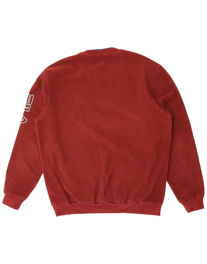 Ανδρικό Fila Graphic Fleece Jumper Large Maroon Πολυεστέρας