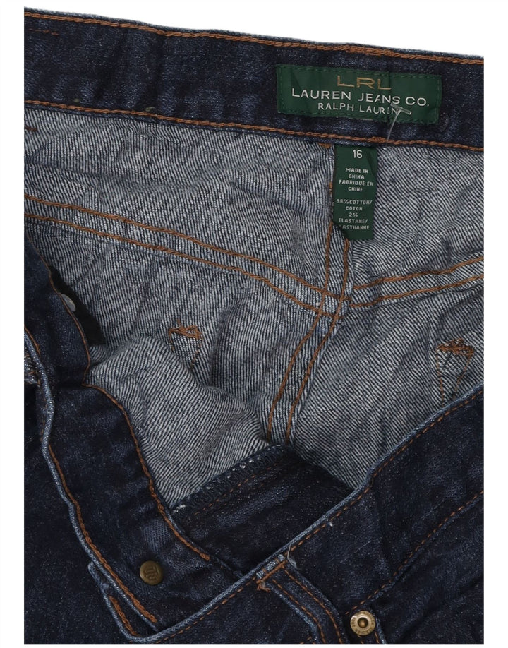 RALPH LAUREN Γυναικείο Capri Jeans US 16 2XL W38 L21 Navy Blue Cotton