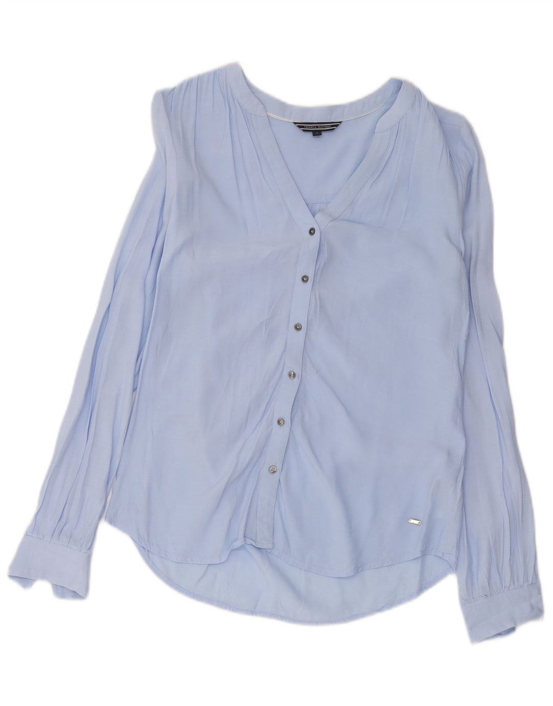 Tommy Hilfiger Γυναικείο πουκάμισο Μπλούζα US 4 Small Blue Viscose