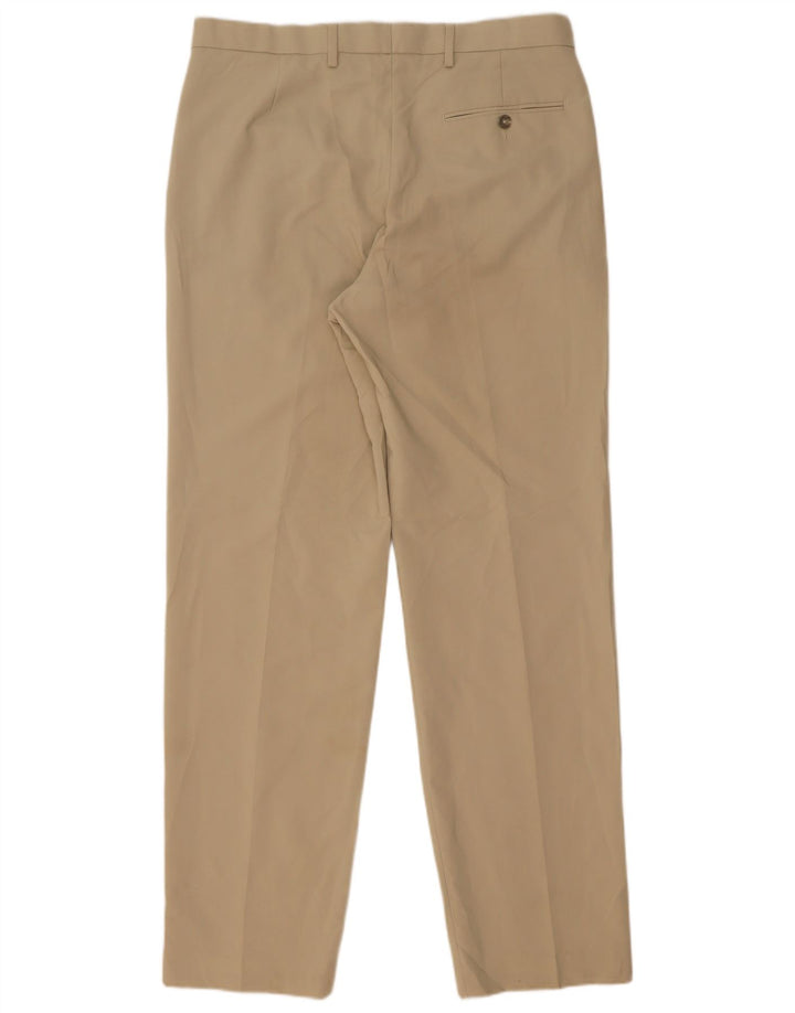 Ανδρικό κανονικό παντελόνι Marks & Spencer W34 L33 Beige Polyester