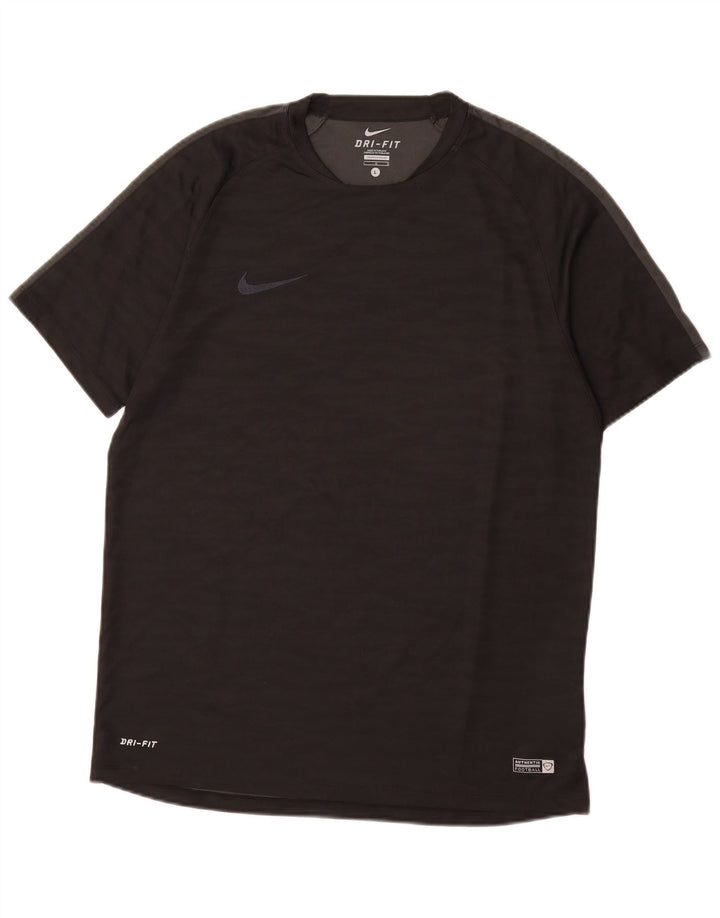 Ανδρικό T-shirt Nike Dri Fit Top Large Μαύρο Πολυεστέρας