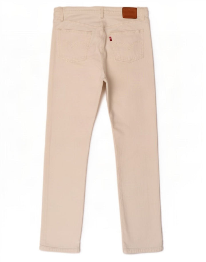 Ανδρικό τζιν Levi's Straight W29 L28 Λευκό βαμβακερό