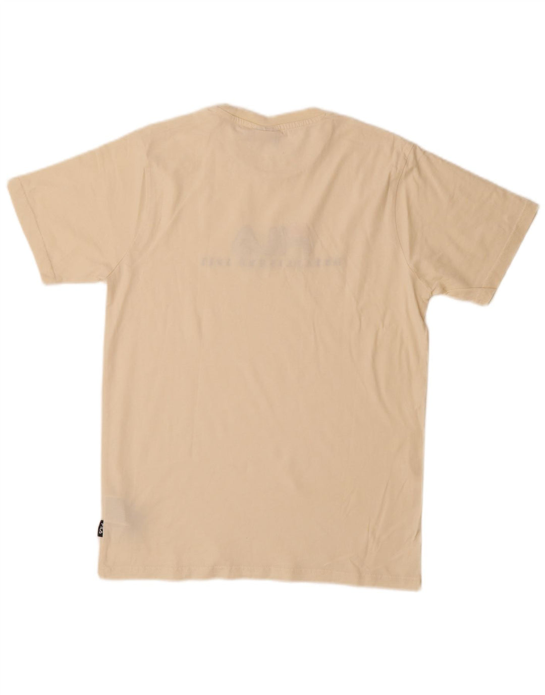 Fila Ανδρικό γραφικό T-Shirt Top Μικρό μπεζ βαμβακερό