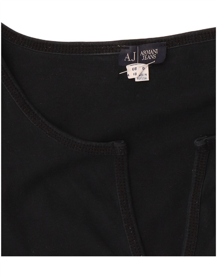 Armani Jeans Γυναικείο Crop Μακρυμάνικο UK 18 Large Navy Blue