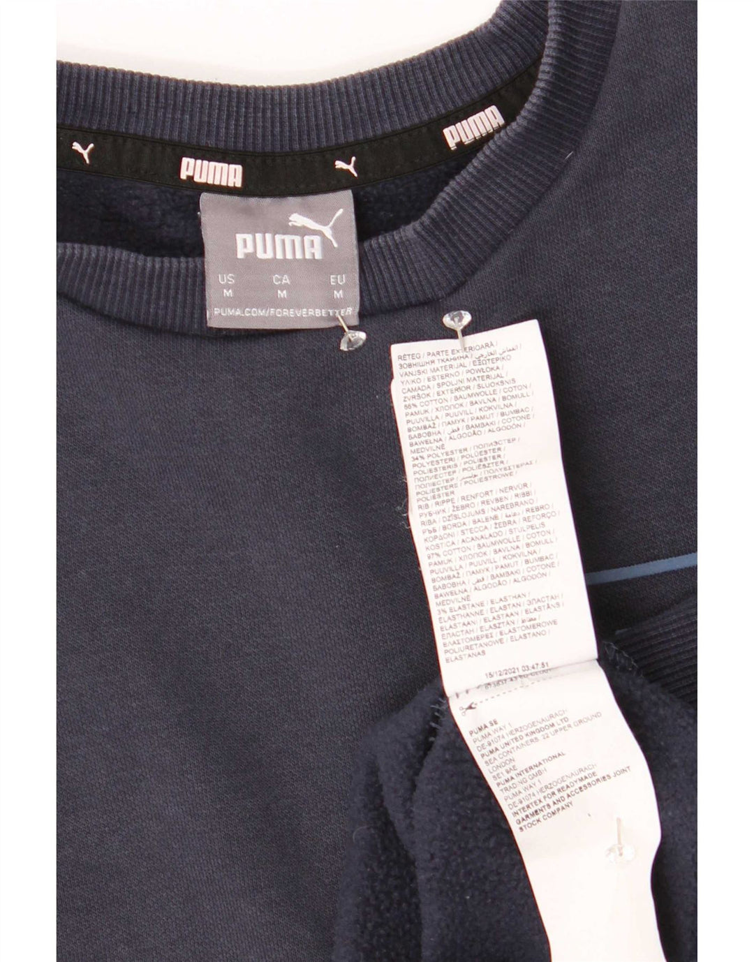 Ανδρικό φούτερ Puma Jumper Μεσαίο μπλε βαμβακερό