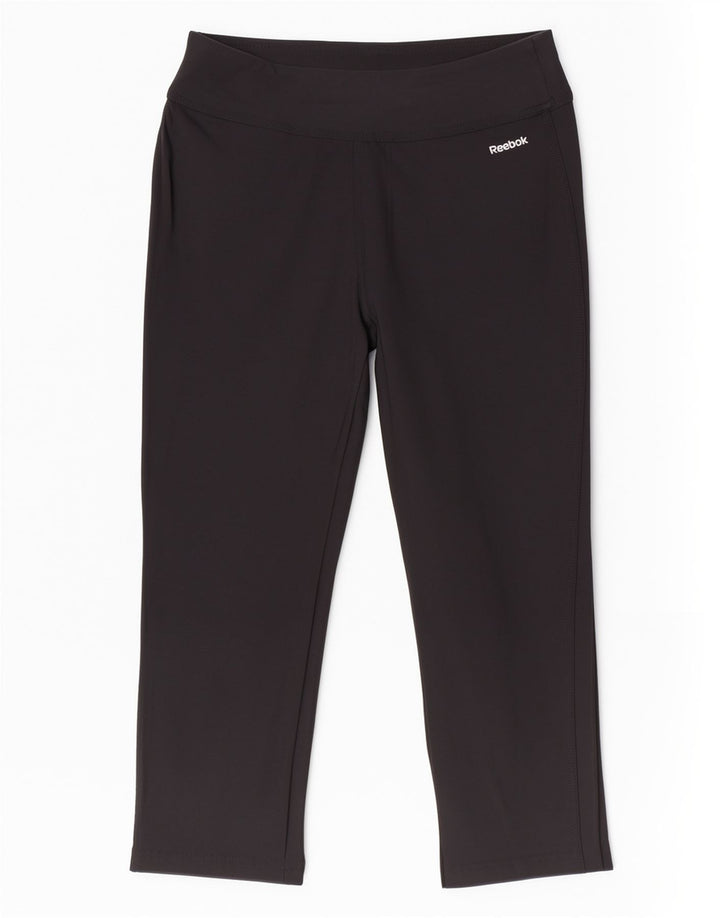 Reebok Γυναικεία φόρμα Capri Παντελόνι UK 12 Medium Black