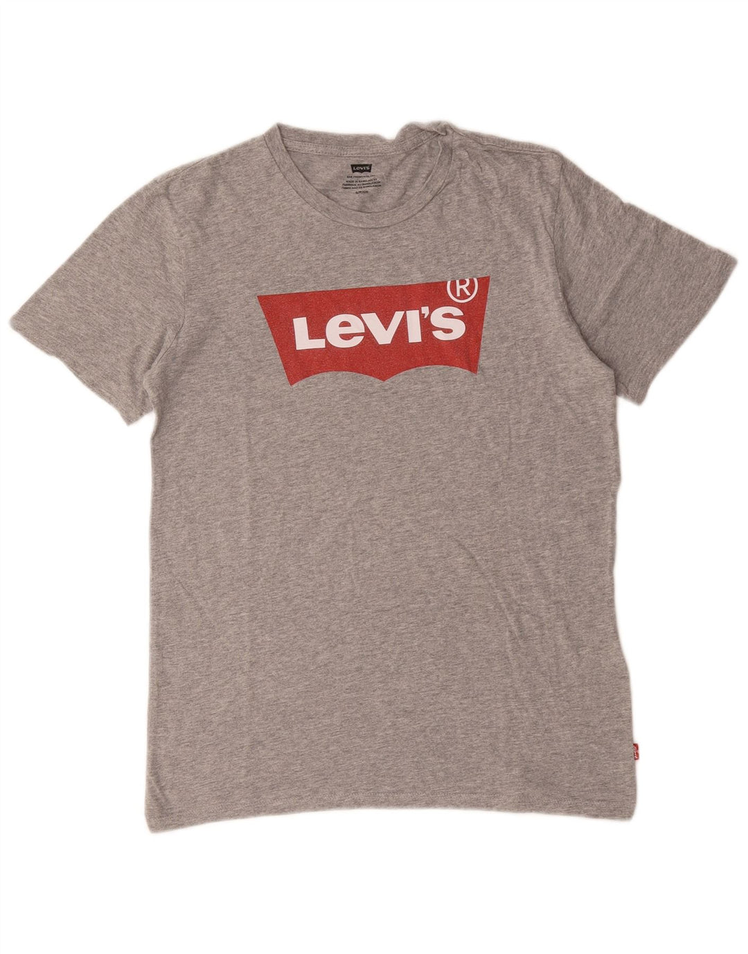 Ανδρικό γραφικό μπλουζάκι Levi's Top Small Grey Flecked Cotton