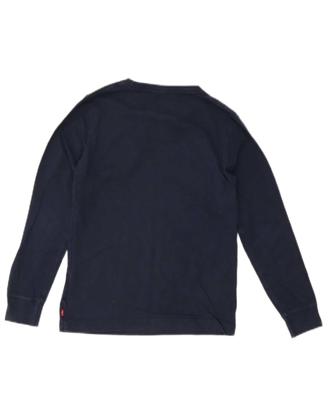 LEVI'S Boys Graphic Top Long Sleeve 11-12 Years Navy Blue Cotton