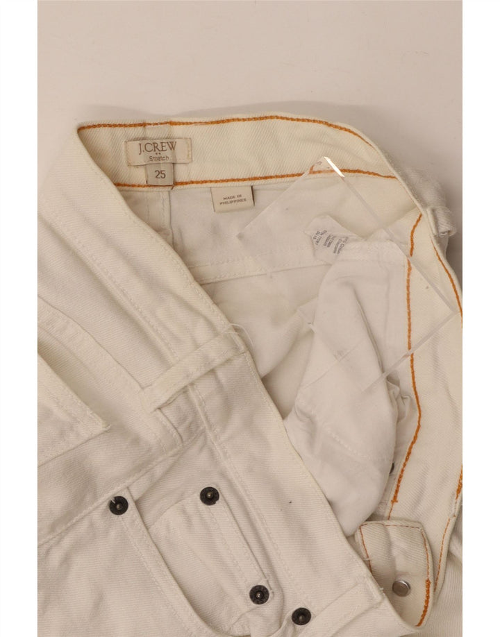 J. CREW Womens Slim Jeans W25 L28 White Cotton Vintage J. Crew and Second-Hand J. Crew from Messina Hembry 