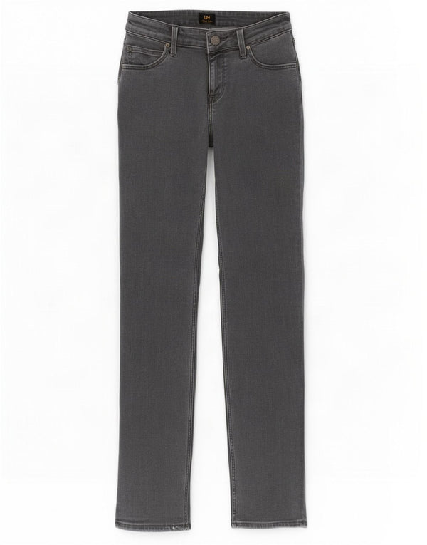 Lee Womens Marion Straight Jeans W26 L31 Γκρι βαμβακερό