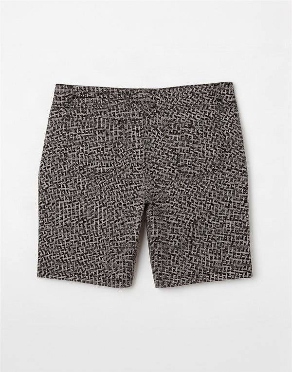 Brugi Γυναικείο Casual Σορτς IT 44 Medium W34 Γκρι Γεωμετρικό