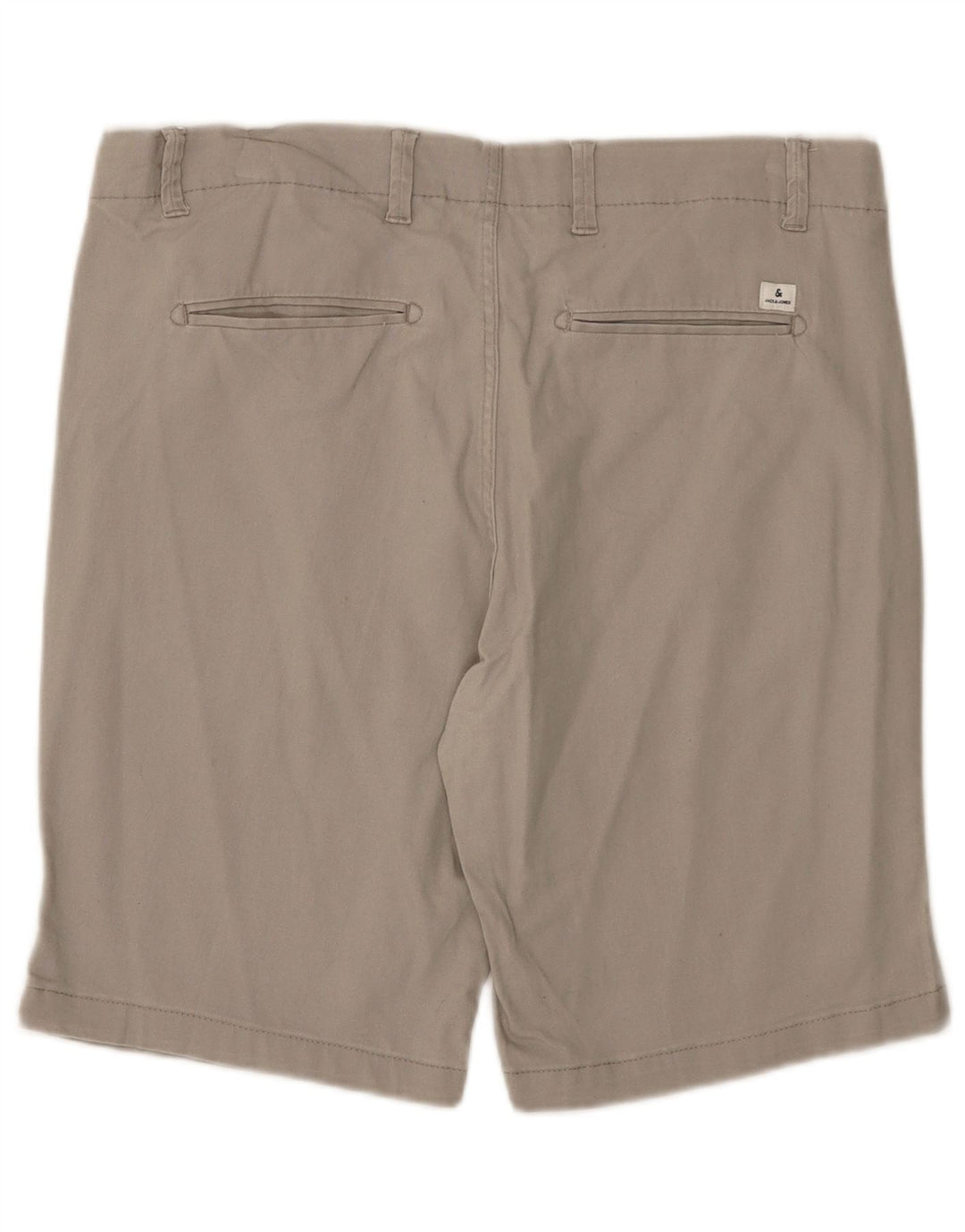 Jack & Jones Ανδρικό κανονικό σορτς Chino XL W38 Γκρι βαμβακερό