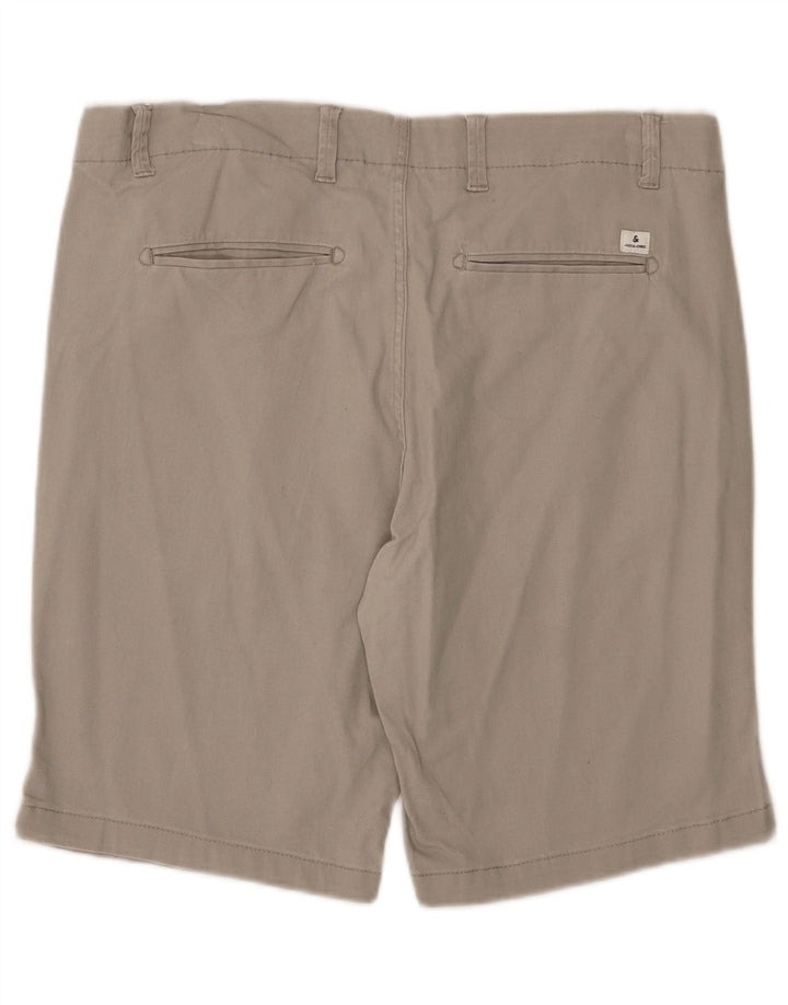 Jack & Jones Ανδρικό κανονικό σορτς Chino XL W38 Γκρι βαμβακερό