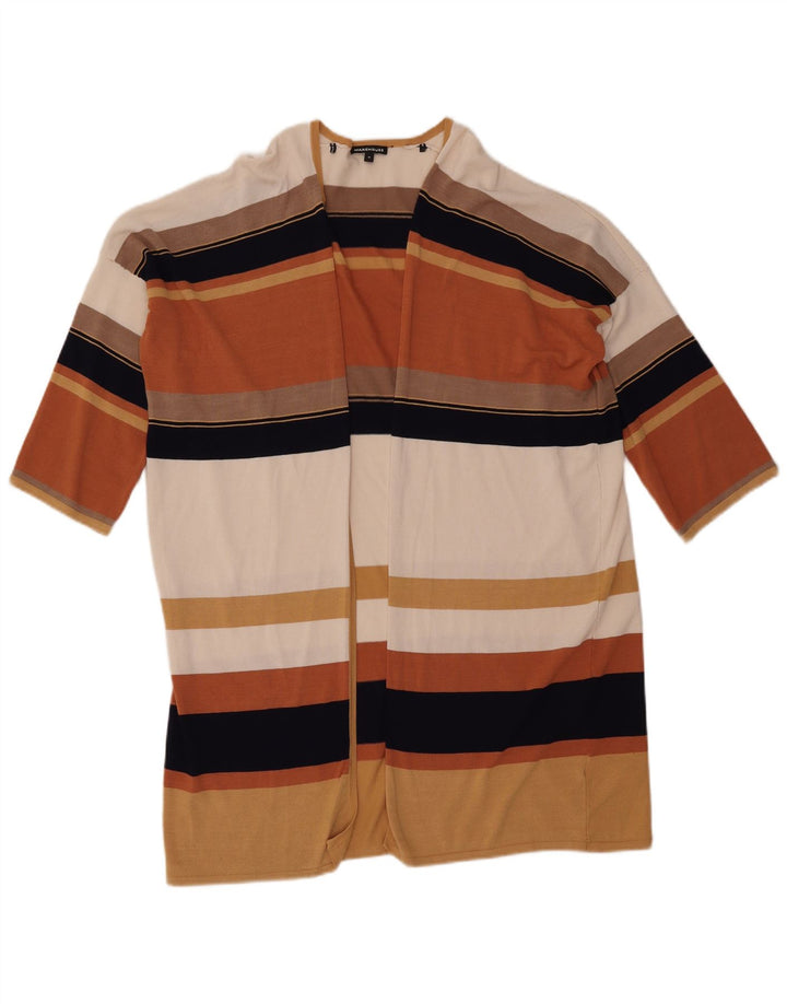 Warehouse Γυναικείο Longline Cardigan πουλόβερ UK 14 Medium Beige Viscose