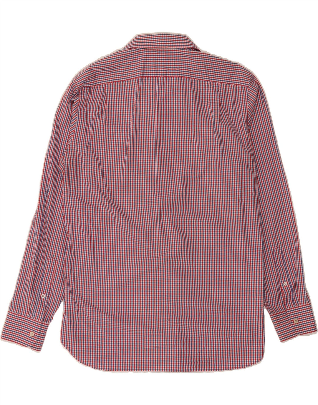 J. CREW Mens Shirt Size 16 1/2 Large Red Check Cotton 80s Vintage J. Crew and Second-Hand J. Crew from Messina Hembry 