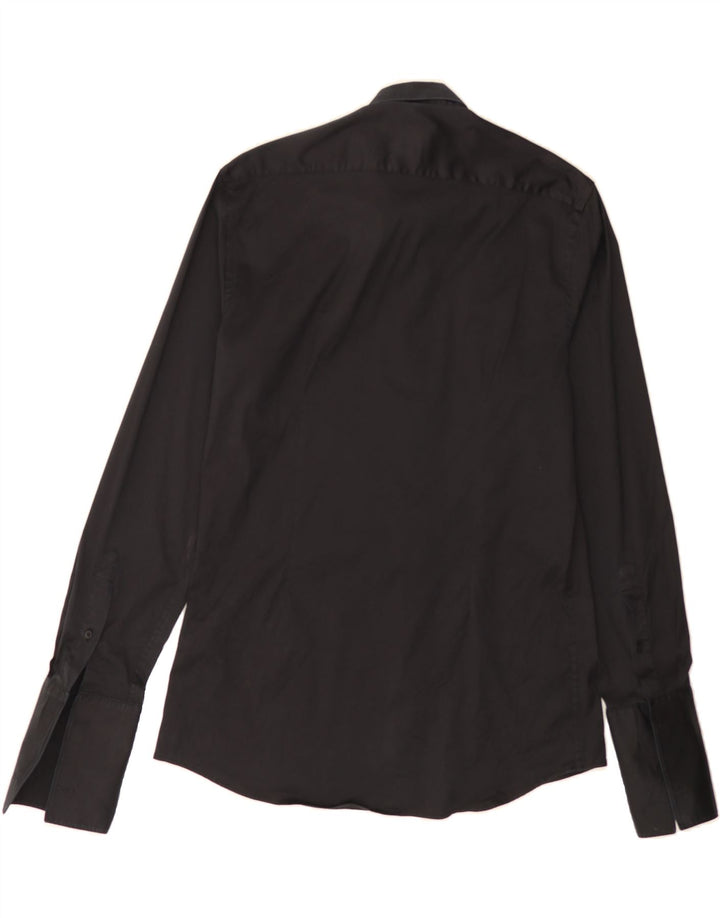 ZARA Mens Formal Shirt Large Black Cotton Vintage Zara and Second-Hand Zara from Messina Hembry 