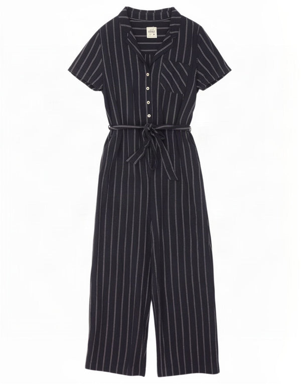 Γυναικεία κοντομάνικη ολόσωμη φόρμα Fat Face UK 18 XL Navy Blue ριγέ