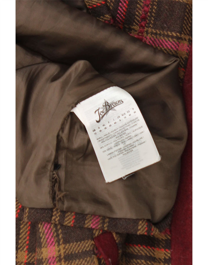 JOE BROWNS Γυναικεία μίνι φούστα UK 12 Medium W32 Brown Check Acrylic