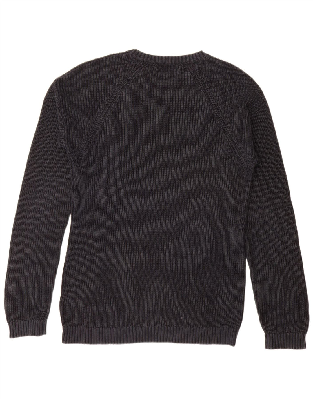 JACK & JONES Ανδρικό πουλόβερ με λαιμόκοψη μεσαίου μπλε βαμβακερό