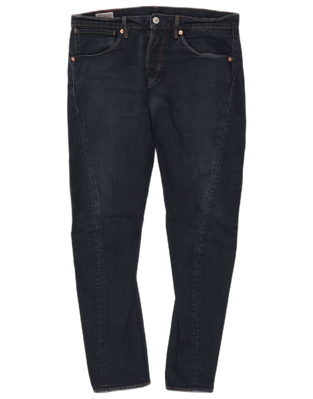 LEVI'S Ανδρικό Μπανάνα Skinny Jeans W33 L32 Navy Blue Cotton