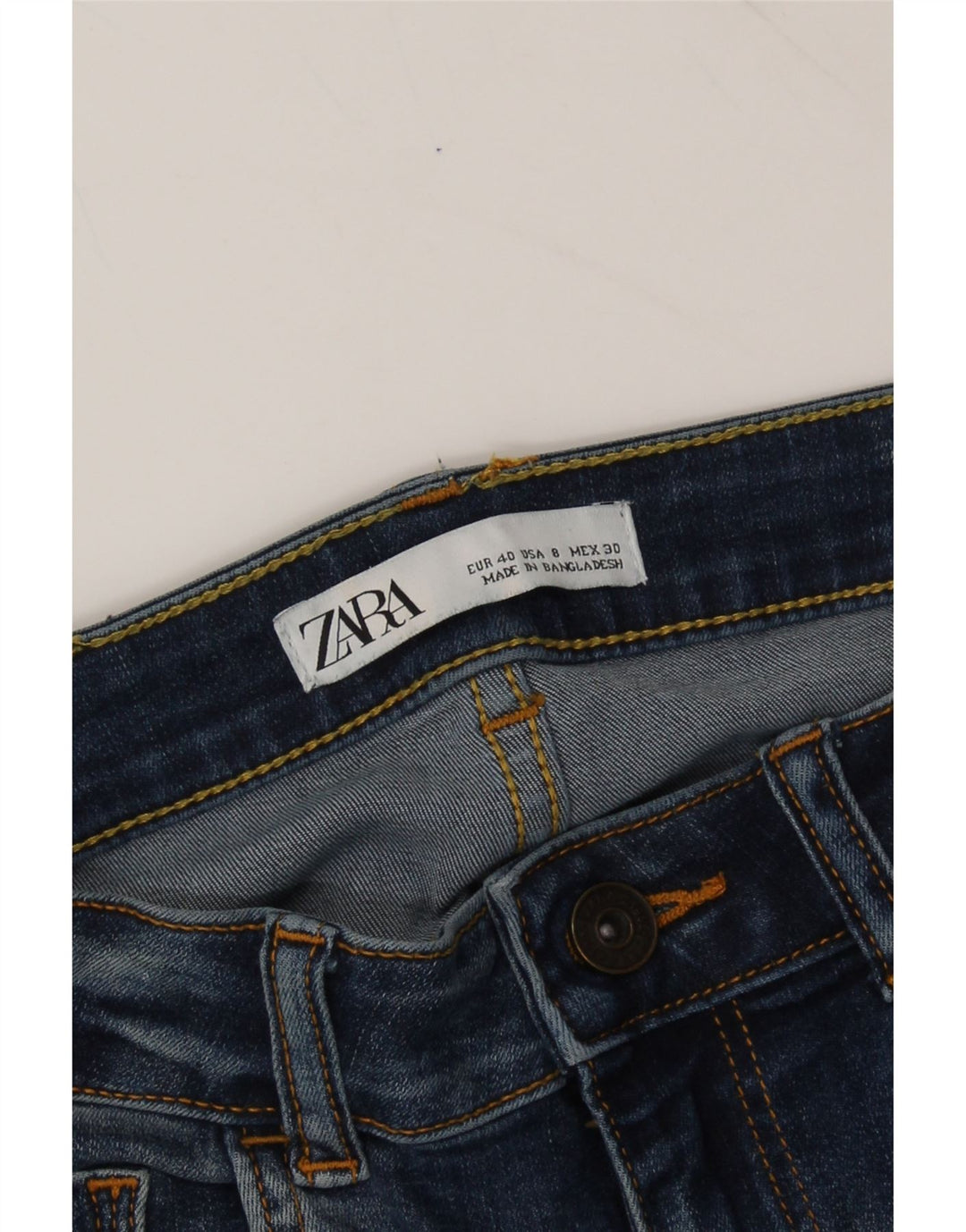 ZARA Womens Skinny Jeans W30 L26  Navy Blue Vintage Zara and Second-Hand Zara from Messina Hembry 