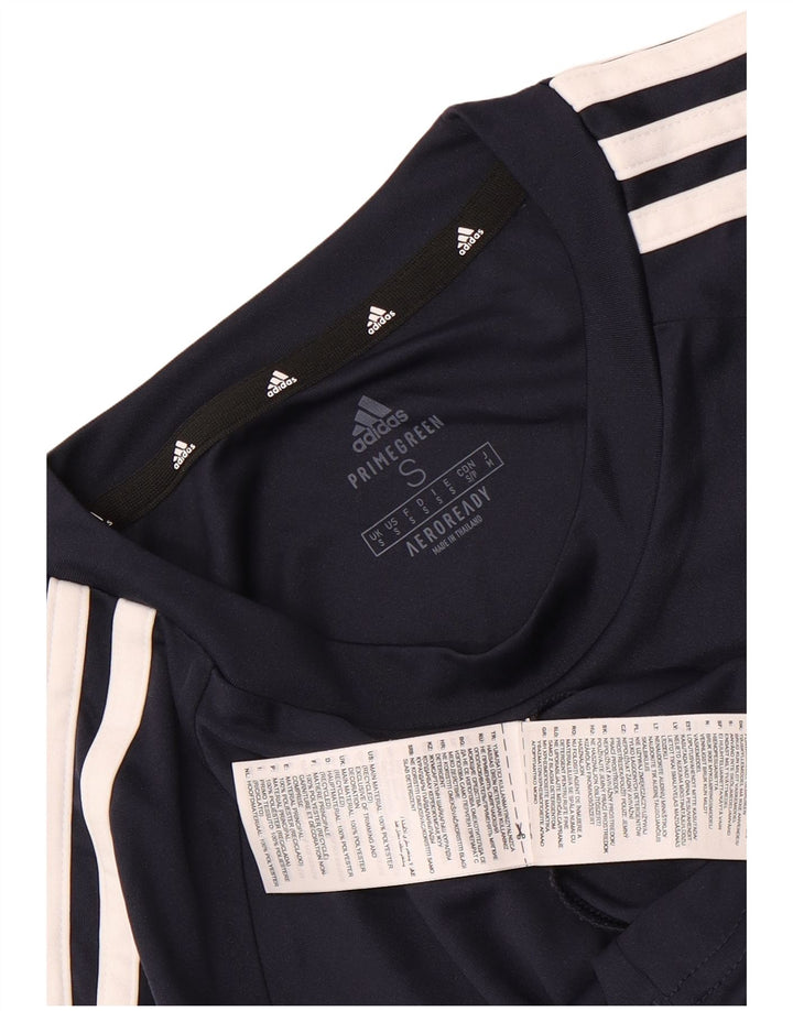 Adidas Ανδρικό T-Shirt Aeroready Top Small Navy Blue Polyester