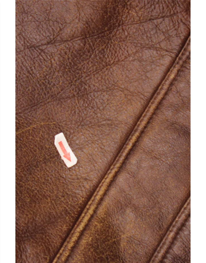 Vintage Ανδρικό Shearling Jacket IT 52 XL Brown Shearling