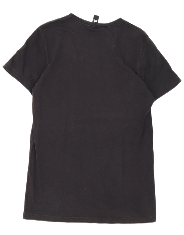 Ανδρικό γραφικό T-Shirt Adidas Top Μεσαίο μαύρο βαμβακερό