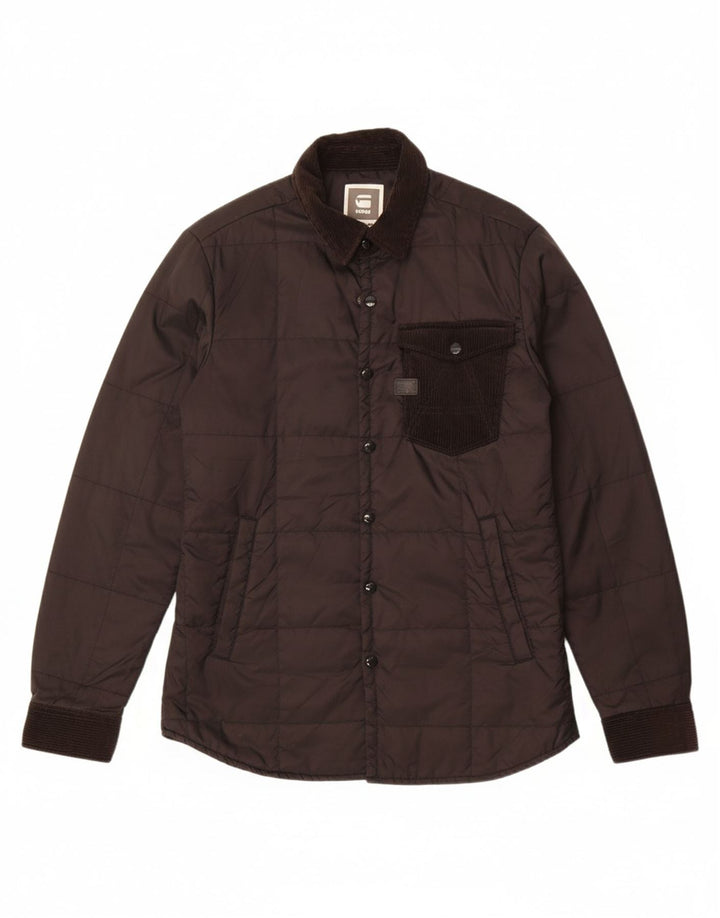 G-STAR Mens Padded Jacket UK 40 Large Black Nylon