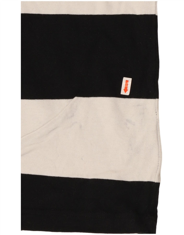 CALVIN KLEIN JEANS Ανδρικό T-Shirt Top Μικρό Μαύρο ριγέ