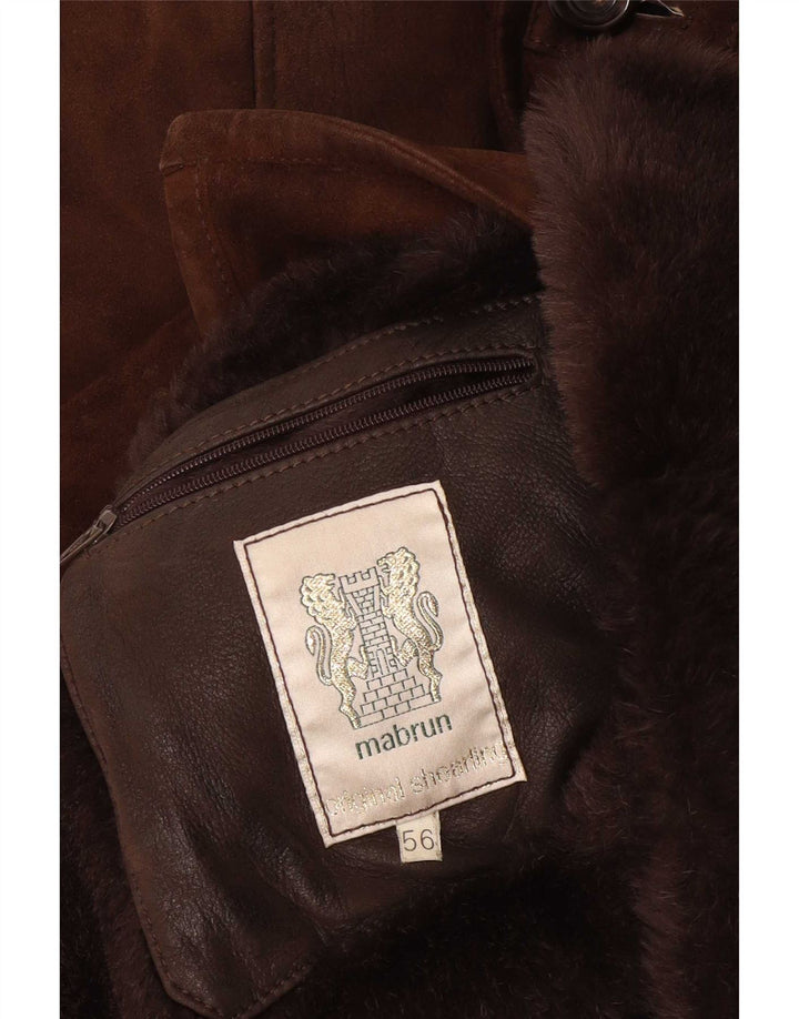 Mabrun Ανδρικό Shearling Jacket IT 56 3XL Καφέ