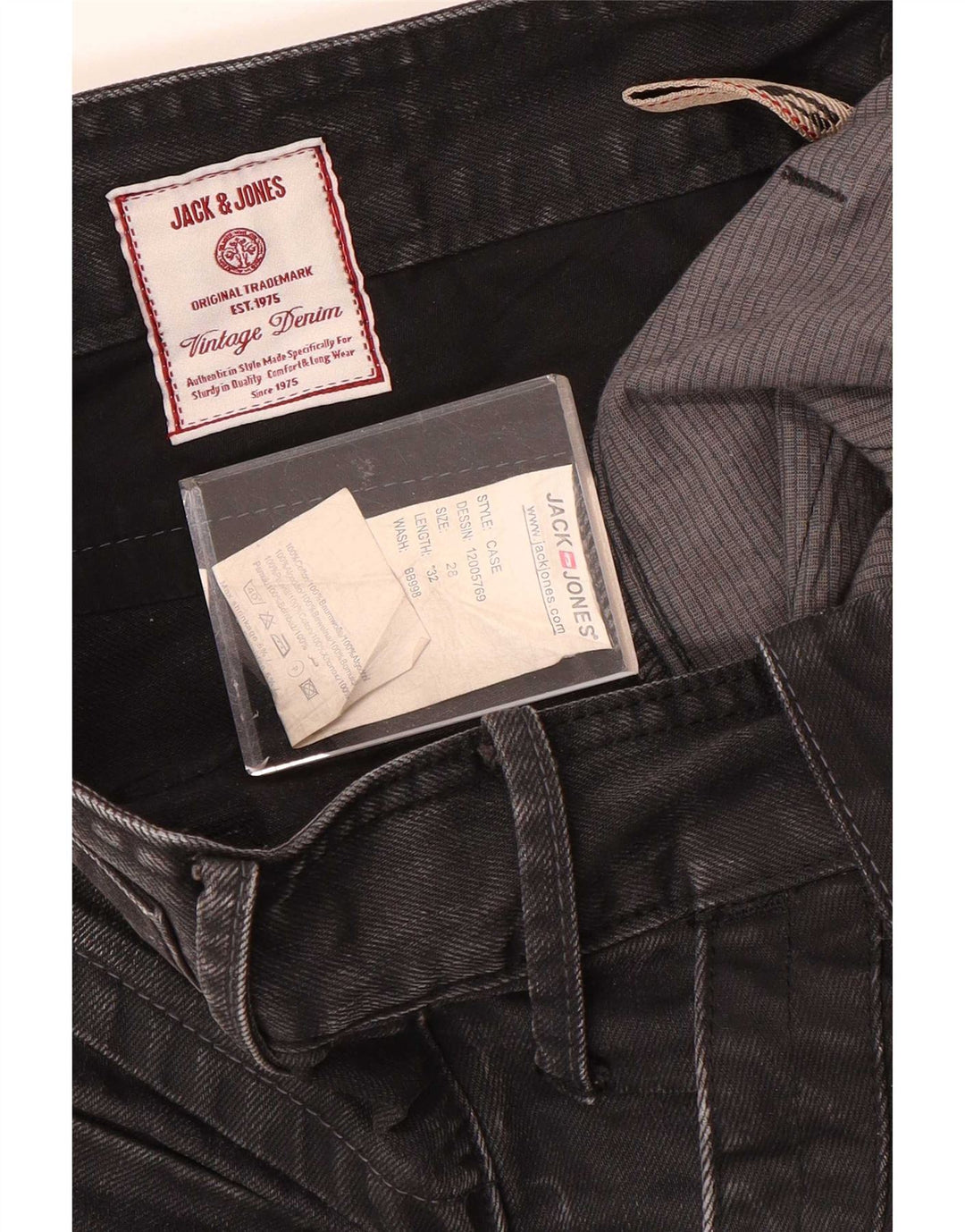 Jack & Jones Ανδρικό Τζιν Cargo Straight W28 L32 Γκρι βαμβακερό