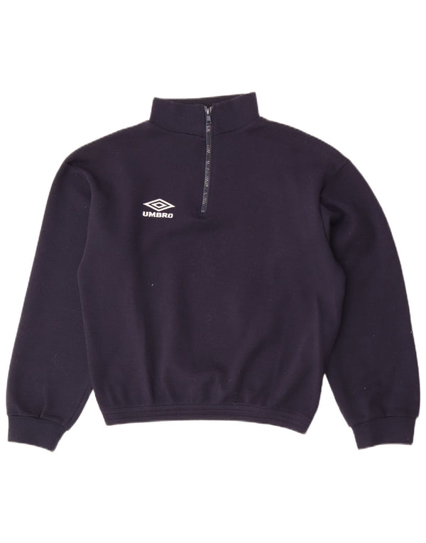 Ανδρικό φούτερ με λαιμόκοψη με φερμουάρ Umbro Jumper Small Navy Blue