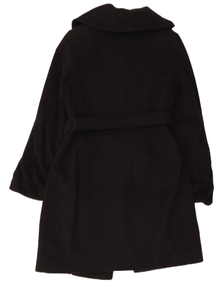 COAST Γυναικείο παλτό με διπλό στήθος UK 10 Small Black Wool