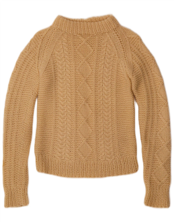 Γυναικείο πουλόβερ με λαιμό χελώνα VINTAGE UK 8 Small Beige