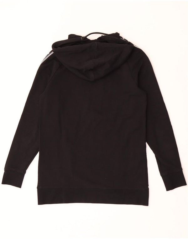 Ellesse Γυναικείο Longline Graphic Hoodie Jumper UK 6 XS Black Colourblock
