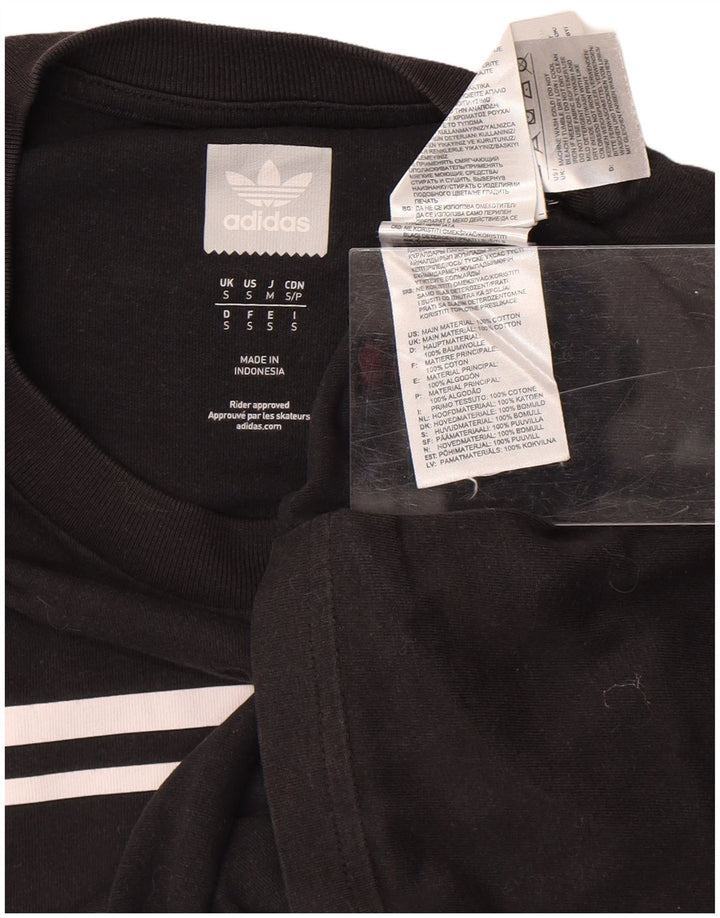 Ανδρικό γραφικό T-Shirt ADIDAS Top Small Black Βαμβακερό