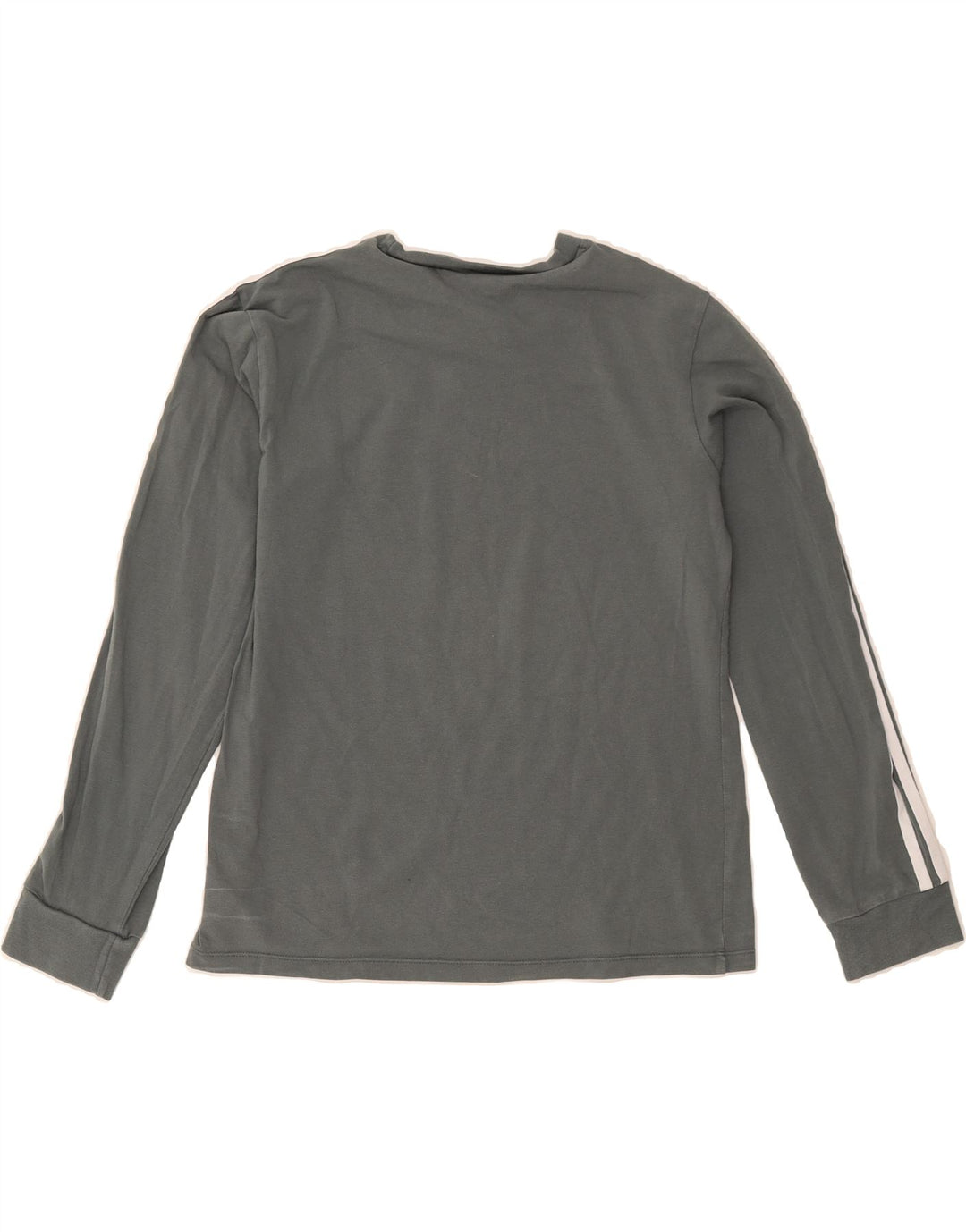 ADIDAS Womens Top Long Sleeve UK 10 Small Grey Cotton Vintage Adidas and Second-Hand Adidas from Messina Hembry 