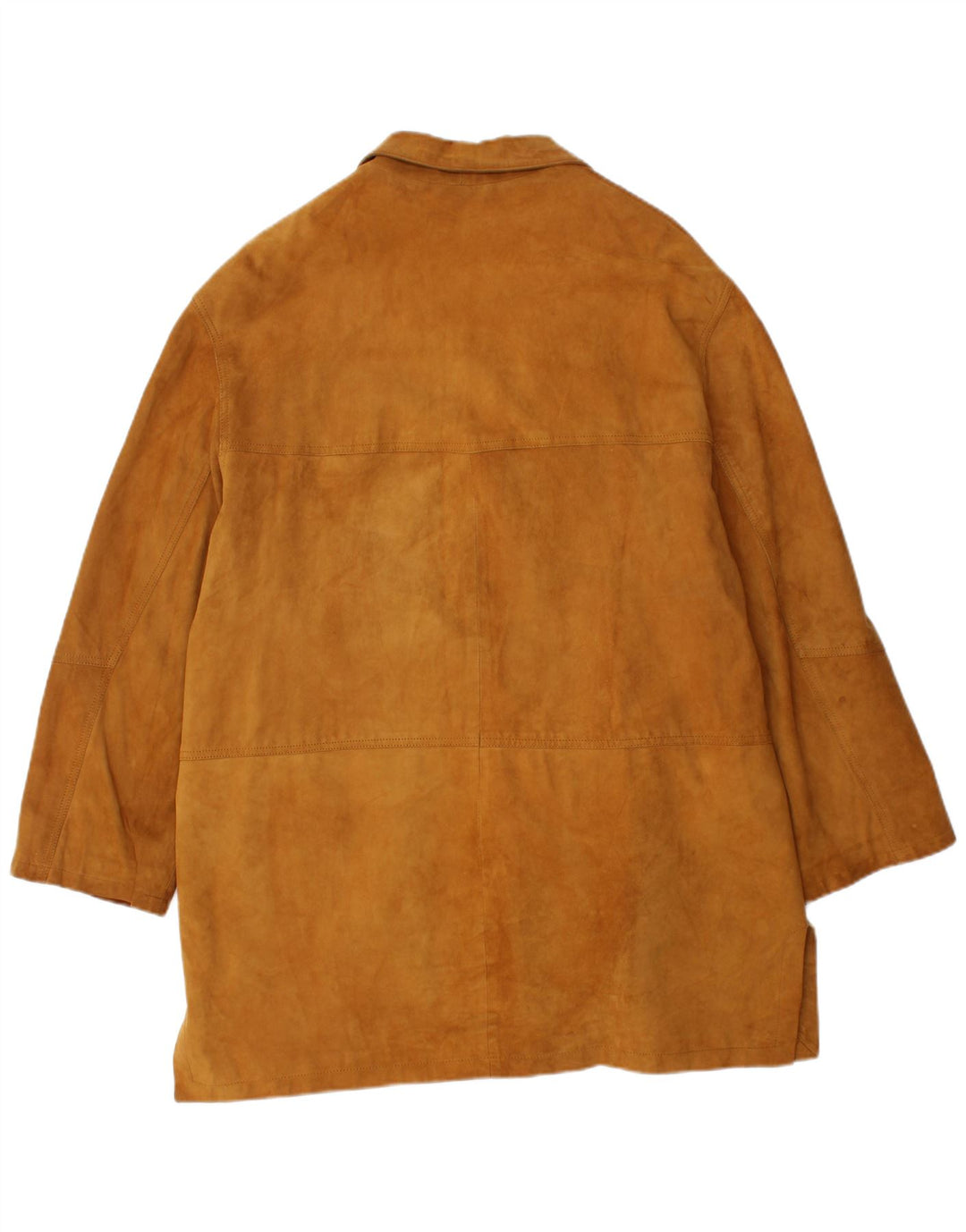 VINTAGE Γυναικείο Suede Jacket UK 18 XL Καφέ Δερμάτινο