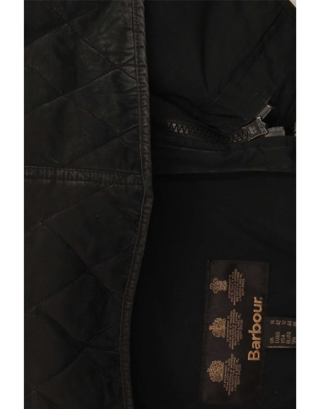 Γυναικείο καπιτονέ μπουφάν Barbour UK 16 Large Black Polyamide