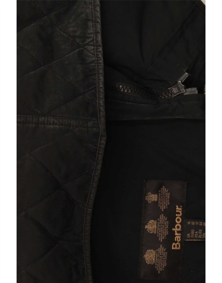 Γυναικείο καπιτονέ μπουφάν Barbour UK 16 Large Black Polyamide