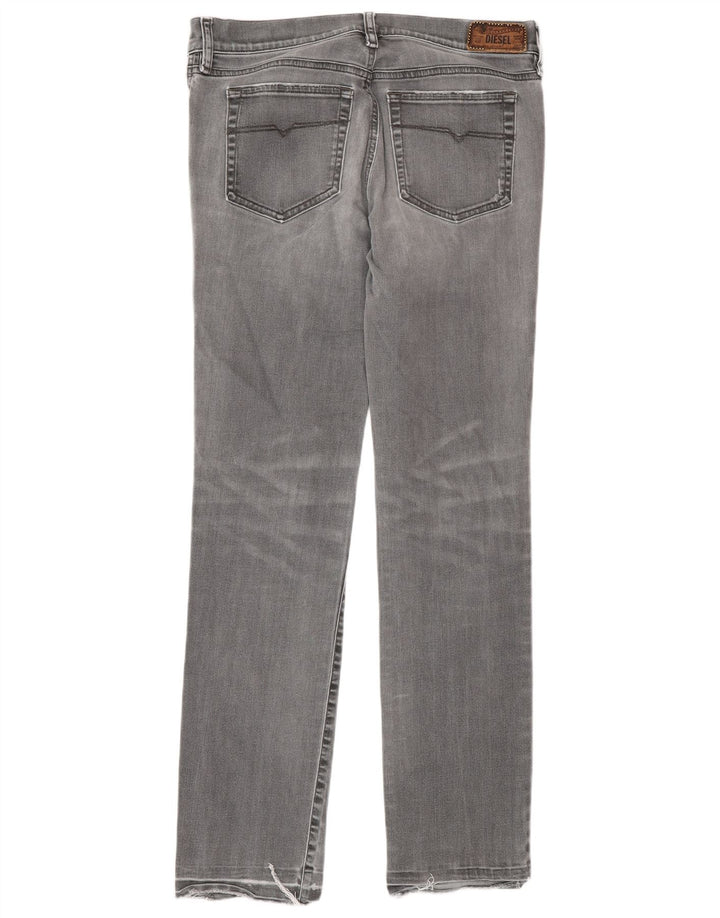 Γυναικείο Diesel Regular Slim Straight Jeans W31 L32 Γκρι βαμβακερό