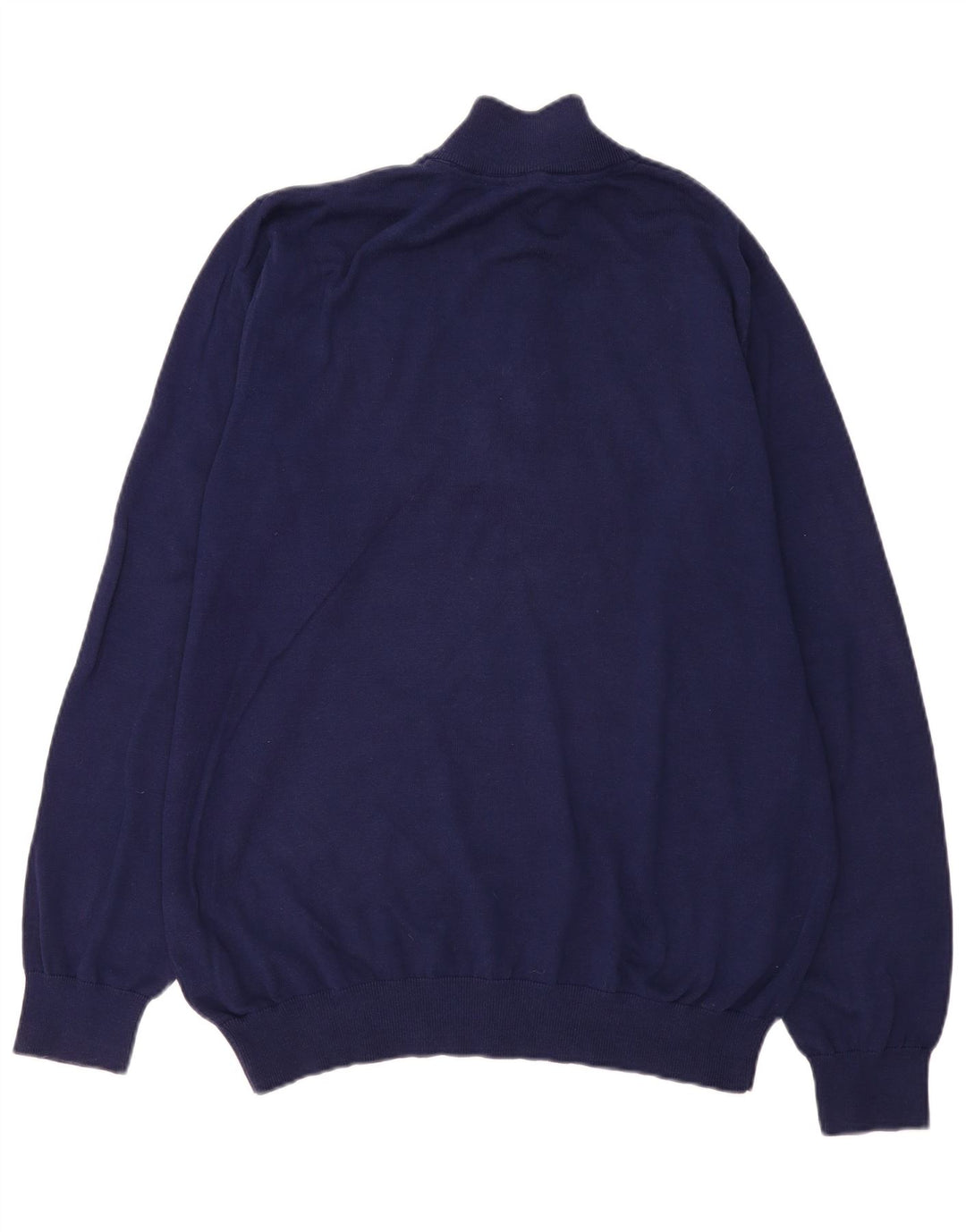 CREW CLOTHING Ανδρικό πουλόβερ με φερμουάρ 3XL μπλε βαμβακερό