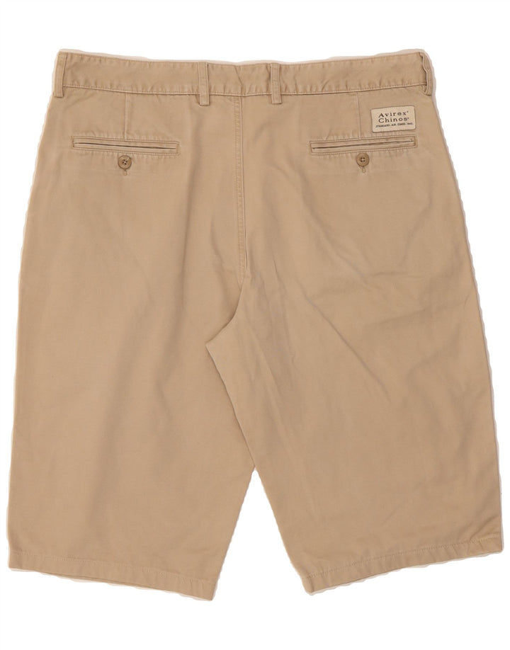 AVIREX Mens Chino Shorts W36 Large Beige Cotton Vintage Avirex and Second-Hand Avirex from Messina Hembry 