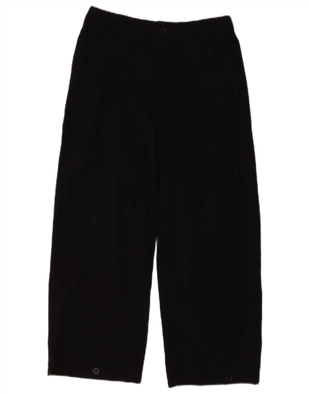 ZARA Γυναικείο Φαρδύ Παντελόνι Chino Μικρό W26 L26 Μαύρο