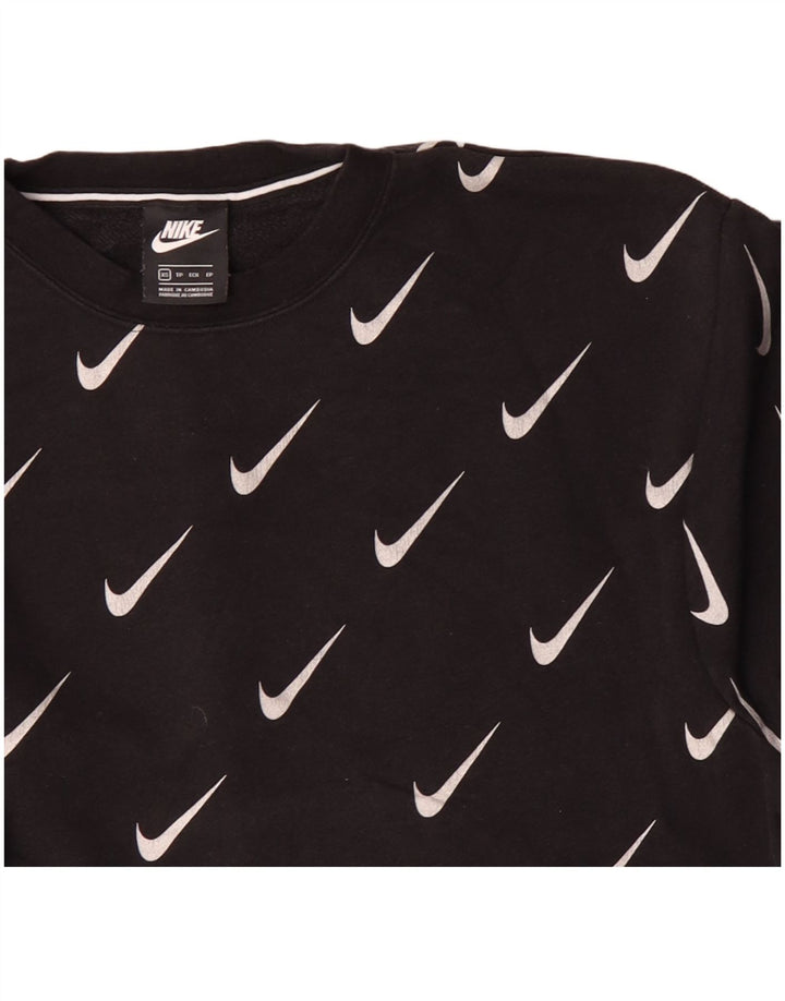 Ανδρικό γραφικό φούτερ NIKE Jumper XS Μαύρο βαμβακερό