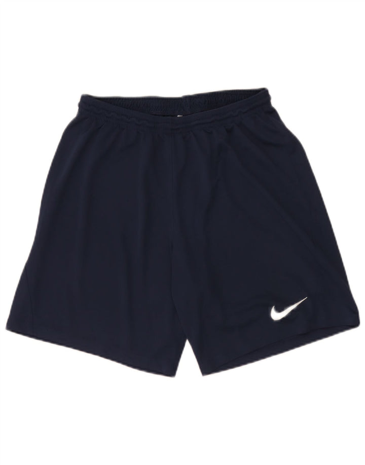 Ανδρικό αθλητικό σορτς Nike Dri Fit με μεγάλο μπλε ναυτικό πολυεστέρα