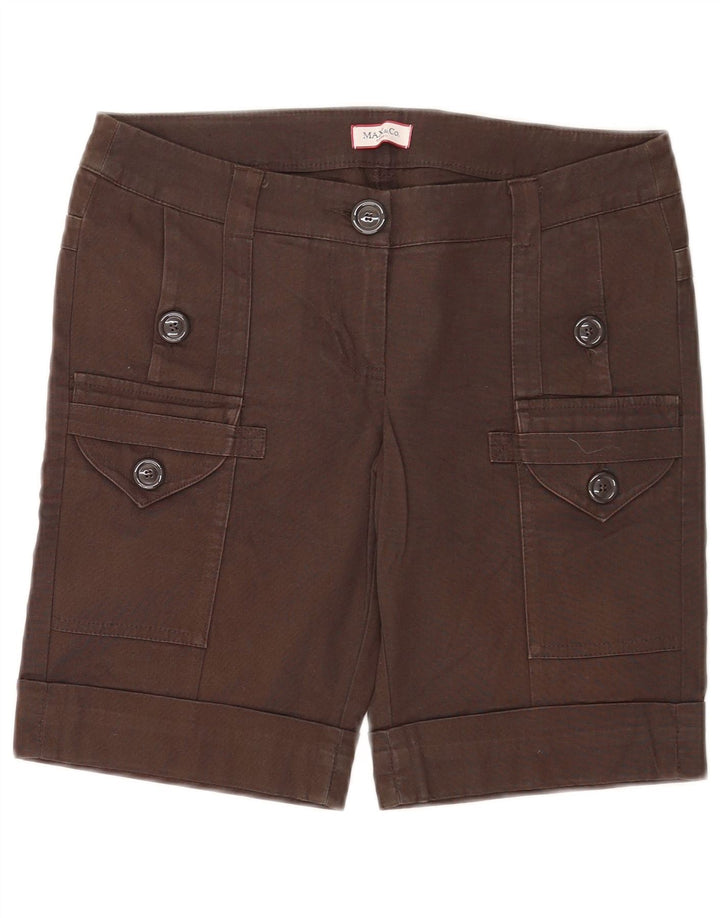 Max & Co. Γυναικείο σορτς Cargo UK 8 Small W29 Καφέ Βαμβακερό