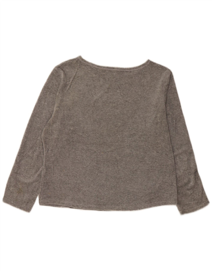 Marks & Spencer Γυναικείο τοπ μακρυμάνικο UK 14 Large Grey Polyester