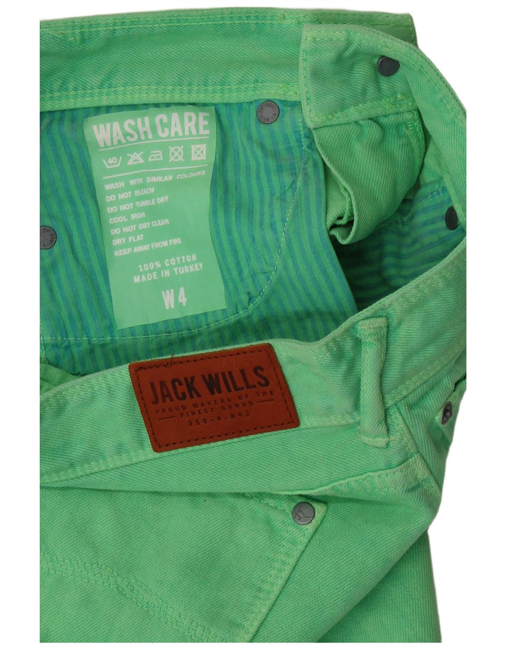 JACK WILLS Γυναικεία Τζιν Φούστα UK 4 XS W26 Πράσινη Βαμβακερή